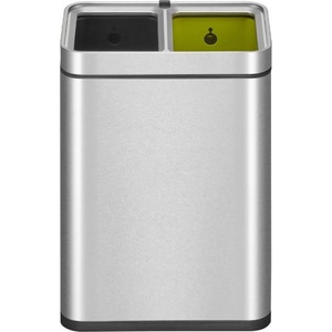 EKO 2 х 10 л матиран инокс отворен кош eko от серия laguna slim