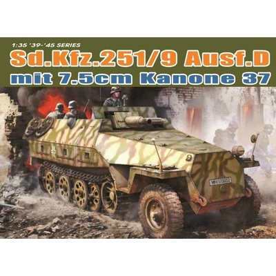 Dragon Models Model Kit military 6516 Sd.Kfz.251/9 Ausf.D mit KANONE 37 1:35