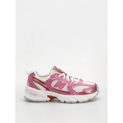 New Balance 530 pink satin/shadow red