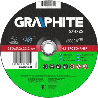 Graphite Kotouč řezný 230 x 22 x 3,2 mm 57H725