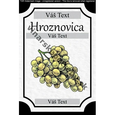 Etiketa hroznovica vz2
