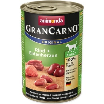Animonda Gran Carno Adult hovězí kachní srdce 400 g