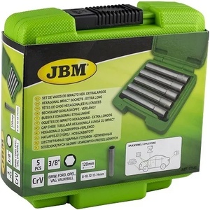 JGM Комплект екстра дълги вложки 5 броя на 3/8; jbm 53545