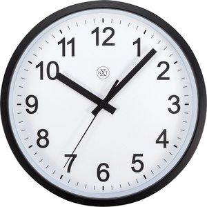 NeXtime Стенен часовник Robust 25, 5 см черно-бял (7366ZW)