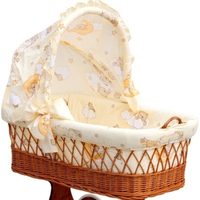 Scarlett Boudička k prútenému košíku Mráčik žltá