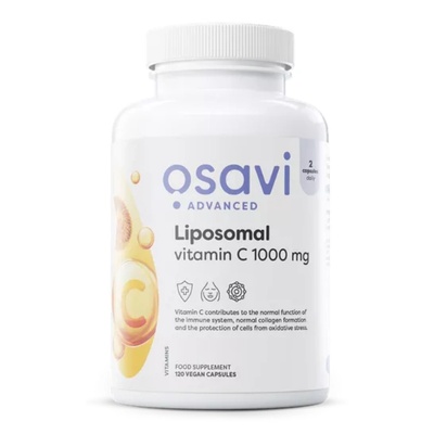 Osavi Liposomal Vitamin C, липозомен витамин C, 1000 мг, 120 растителни капсули