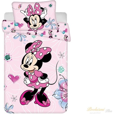 Jerry Fabrics Disney povlečení Minnie Flowers 02 baby 100 x 135 40 x 60 cm – Zbozi.Blesk.cz