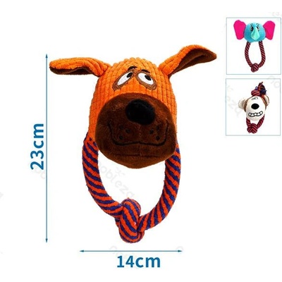 Nobleza plyšová hračka milé zvieratko na lane 23 cm hnedá