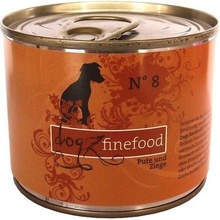 Dogz finefood No.8 s krůtím & kozím masem 200 g