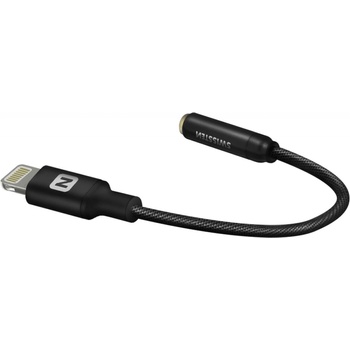 Swissten Adaptér TEXTILE pre iPhone Lightning - Jack 3,5 mm, 0,15 m