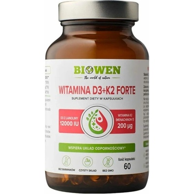 Biowen Vitamín D3+K2 Forte 12000 60 kapsúl