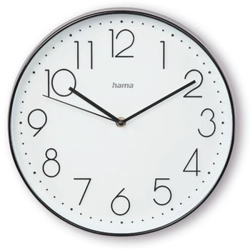 Hama Corsica Кварцов часовник Кръгъл Черен, Бяла (001858730000)
