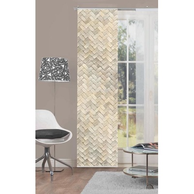 Home Wohnideen japonská stěna 84720 WAVE 0307 seda 260x60 cm (v x s)