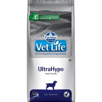 Vet Life Dog 12кг Vet Life Dog UltraHypo Farmina, диетична суха храна за кучета