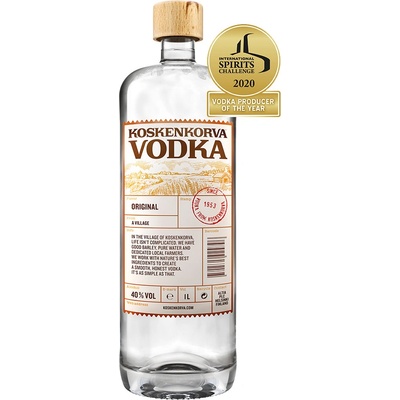 Koskenkorva Original 40% 1 l (čistá fľaša)