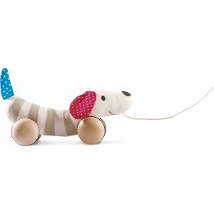 Hape Детска играчка за дърпане Hape - Кученце Hugo (H8505)