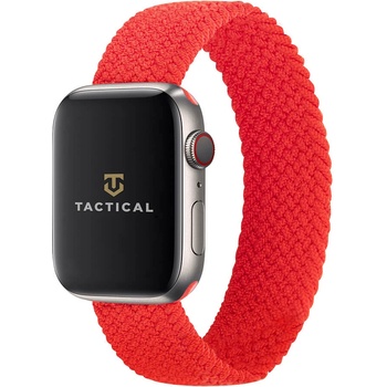 Tactical Текстилна каишка за Apple Watch 38мм, 40мм, 41мм, 42мм (2024) - Tactical 758 Braided String Band Size M (червен)