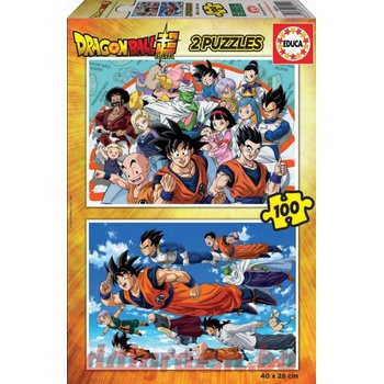 Image 1 of Educa Пъзел EDUCA 18214 - 2 х 100 части - Dragon Ball (EDU18214)