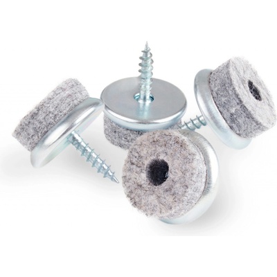 Walteco Filcový kluzák s vrutem, průměr 20mm, šedý, 4ks , 84989 – Zbozi.Blesk.cz