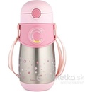 Termosky a termohrnčeky Canpol Babies Termolahev se silikonovou slámkou 0,3 l pink
