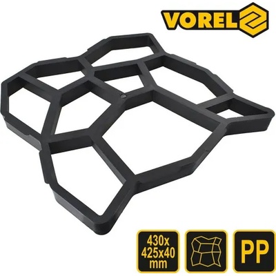 VOREL Форма за павиране на бетон, DIY, 400 x 440 мм, VOREL 35060 (EURO 35060)