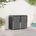 vidaXL Съхранение на контейнер for 2 Bins 240L Неръждаема стомана (3422240)
