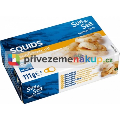Sun & Sea Kalamáry ve slunečnicovém oleji 111 g