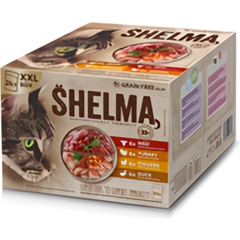 Shelma dušené filetky bez obilovin s čerstvým masem 24 x 85 g