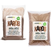 Country Life Karob BIO Karobový prášok tmavý 500 g