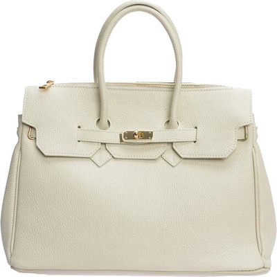 Luisa Vannini dámska kožená kabelka LV WH SBV 39 Beige