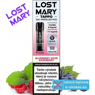 ElfBar Lost Mary Tappo cartridge Blueberry Sour Raspberry 1x2ml 20mg