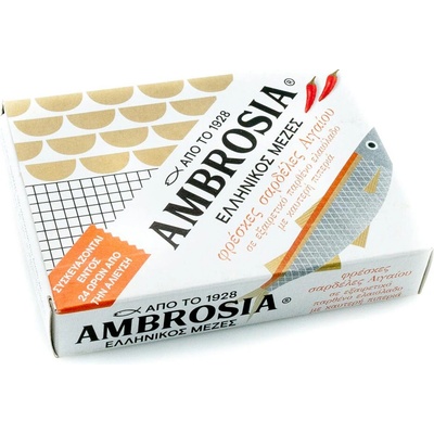 Vialco Ambrosia sardinky v extra panenskom olivovom oleji pikantné 95 g
