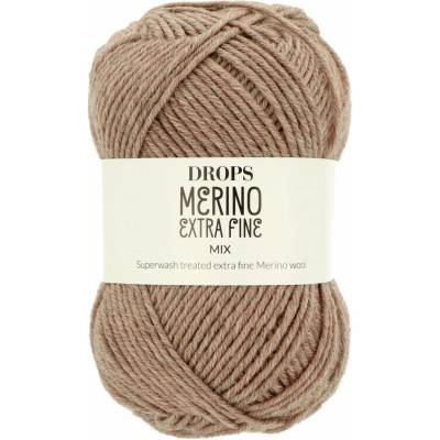 Drops Merino Extra Fine MIX 57 svetlo hnedá