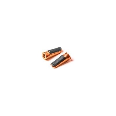 Stupačky bez adaptérů PUIG SPORT 7318T oranžová s gumou