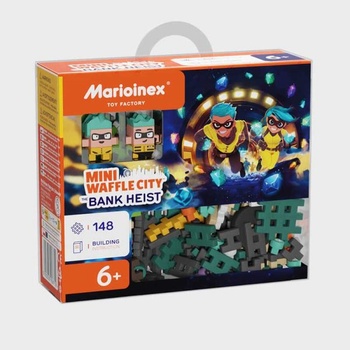 Marioinex Мини вафлен конструктор Marioinex " Банков обир" , 148 части