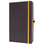 Sigel Linescape A5 Hardcover Black and Yellow 88-Sheet Exclusive Lined Notebook (LS107)