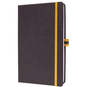 Sigel Linescape A5 Hardcover Black and Yellow 88-Sheet Exclusive Lined Notebook (LS107)