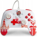 Image 1 of PowerA EnWired Nintendo Switch Mario Red & White (1519186-01) (1519186-01)