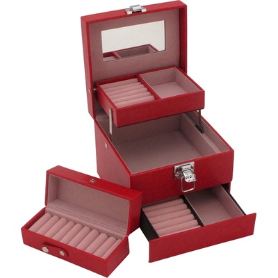 JKBox šperkovnice SP 252 A7N červená
