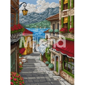 Milena Style Крайбрежна улица - гоблен със схема конци Ariadna 1: 4