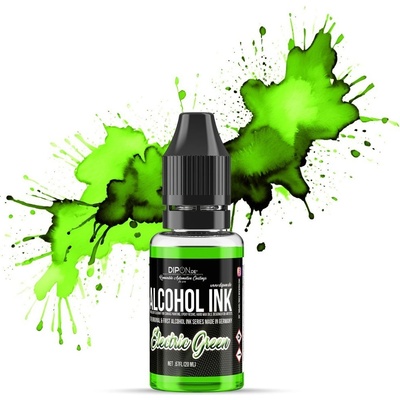DIPON Electric Green Zelený alkoholový inkoust 20 ml