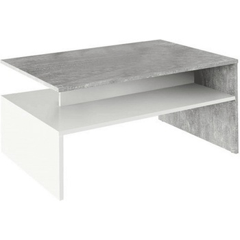 Image 1 of Холна маса Damoli 90 cm бял и бетон