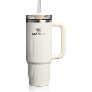STANLEY Quencher H2. O Fluted Tumbler неръждаема термочаша със сламка голям cream gloss
