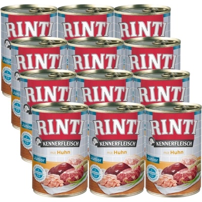 Rinti Kennerfleisch Junior kuracie 12 x 400 g