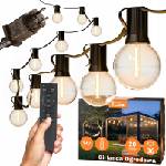 SmartLED LED димируема външна декоративна гирлянда 36xE12/1W/24/230V 22, 35 m IP65 черна + дистанционно управление (SD0130)