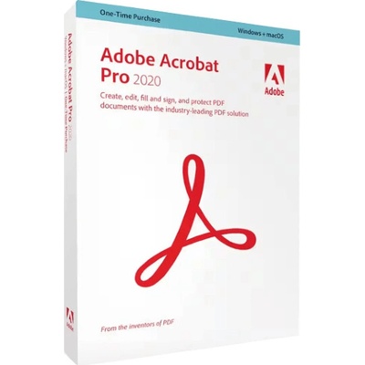Adobe Acrobat Pro 2020 Windows 1 používateľ doživotná licencia