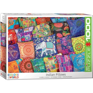 EUROGRAPHICS Пъзел Eurographics от 1000 части - Индийски възглавнички (60005470)