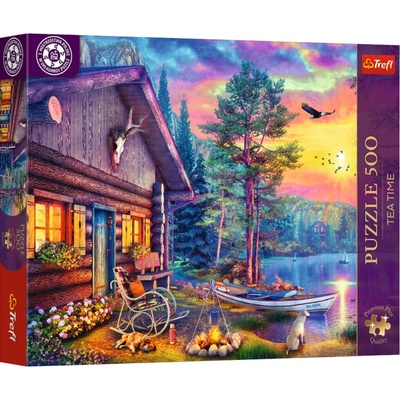 Trefl Premium Plus Tea Time Przystań o zachodzie słońca 500 dielov