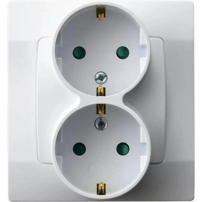 OSPEL КОНТАКТ ДВОЕН ШУКО 16А БЯЛ karo