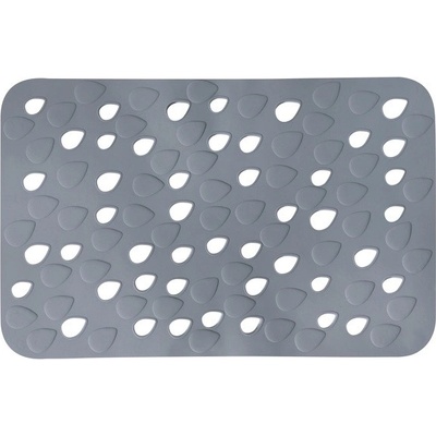 SPIRELLA ПОСТЕЛКА DROPS PVC ЗА ДУШ ЗОНА 53x35 СИВ (40.07565)